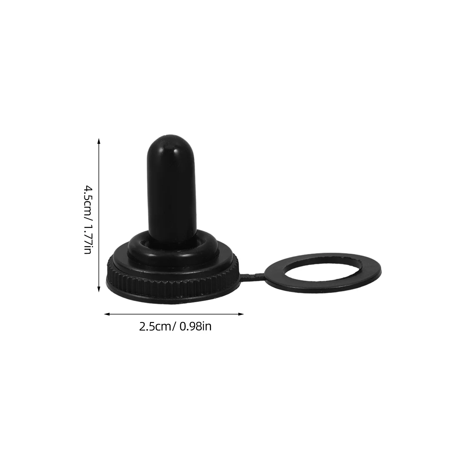 10 قطعة غطاء غبار مقاوم للماء 12 مللي متر غطاء تبديل صغير الإسكان الواقي للبيئات القاسية الروك التبديل التمهيد غطاء التبديل الجزئي