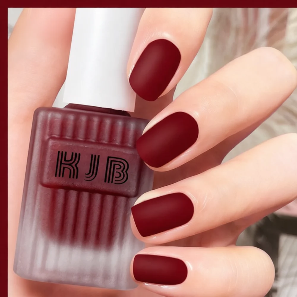 Matte Finish Nail Polish Fast Dry Non Peelable Varnish Long Wearing Texture Trendy Fall Colors For Salon Quality Manicures