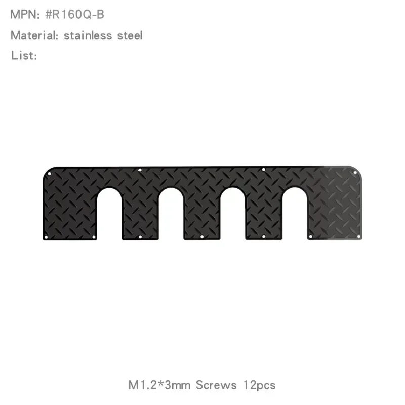 Simulatie Bagagerek Front End Metalen Antislip Beschermend Paneel voor 1/10 FMS FCX10 LC80 Accessoires