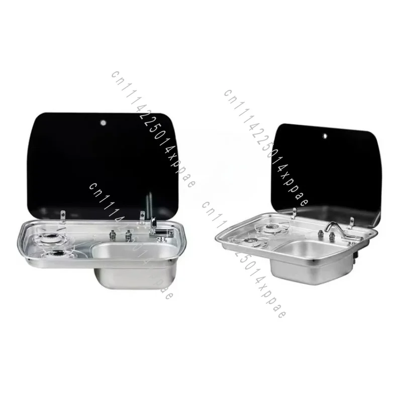 Stainless Steel RV Gas Stove Sink Combo