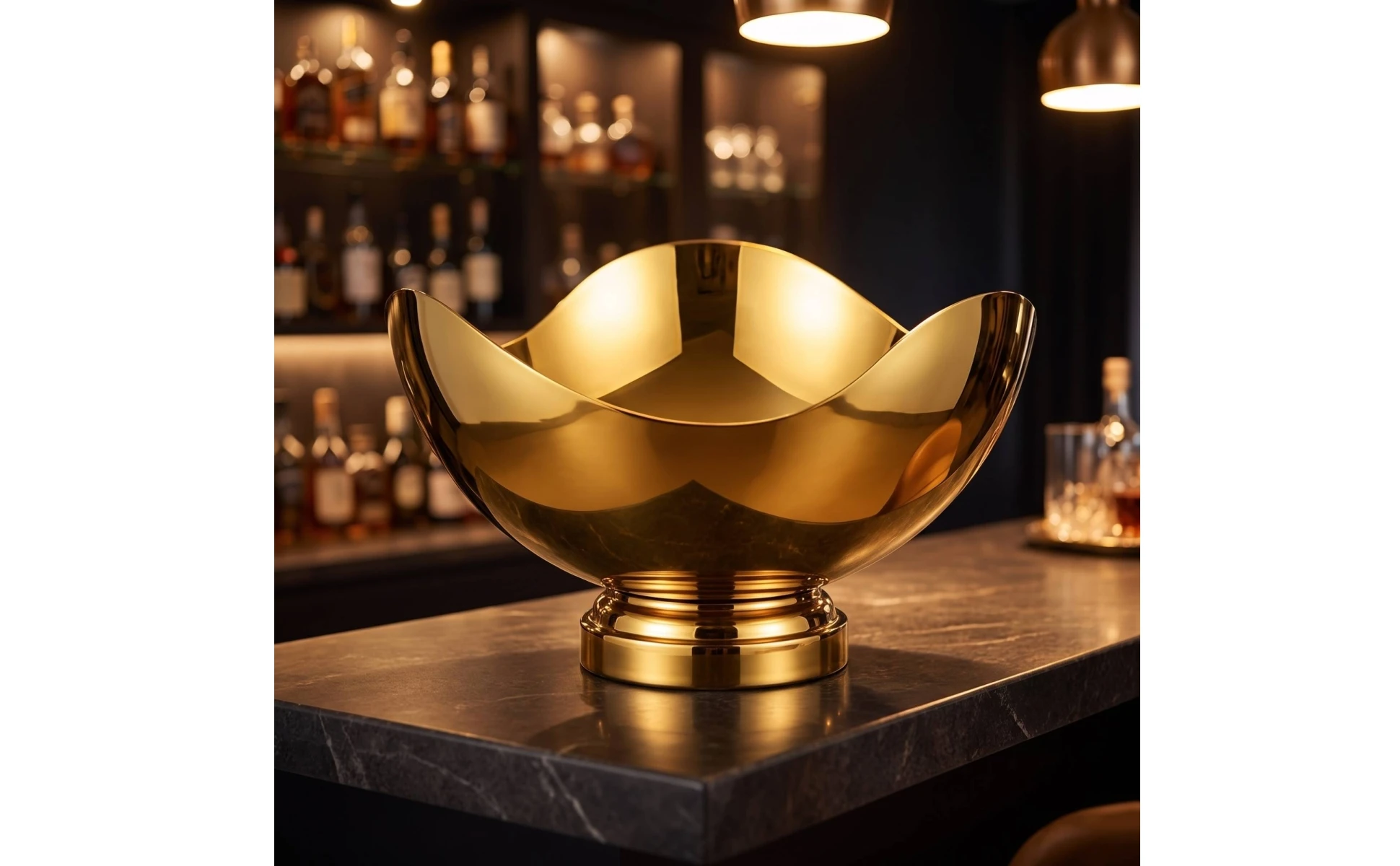 Champagne Bowl Irregular Wine Chiller Bowl Wine Cooler Container Decorative Champagne Container Long-Lasting for Hosts, Parties