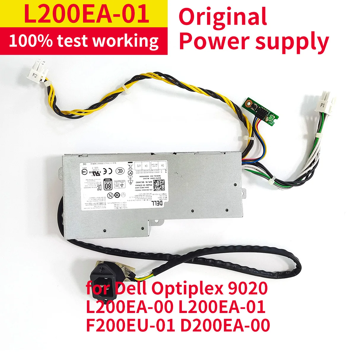 original pc fonte de alimentacao para dell optiplex aio 9010 2330 9020 200w power supply l200ea00 l200ea 01 f200eu 01 d200ea 00 ps2201 09db cj4x 01