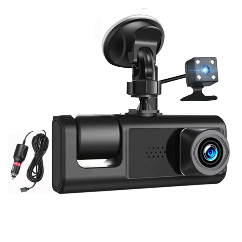 Dashcam Camcorder Inside Vehicle Dash Camthree Way Camera Dvrs Recorder Video Registrator Dashcam Camcorder