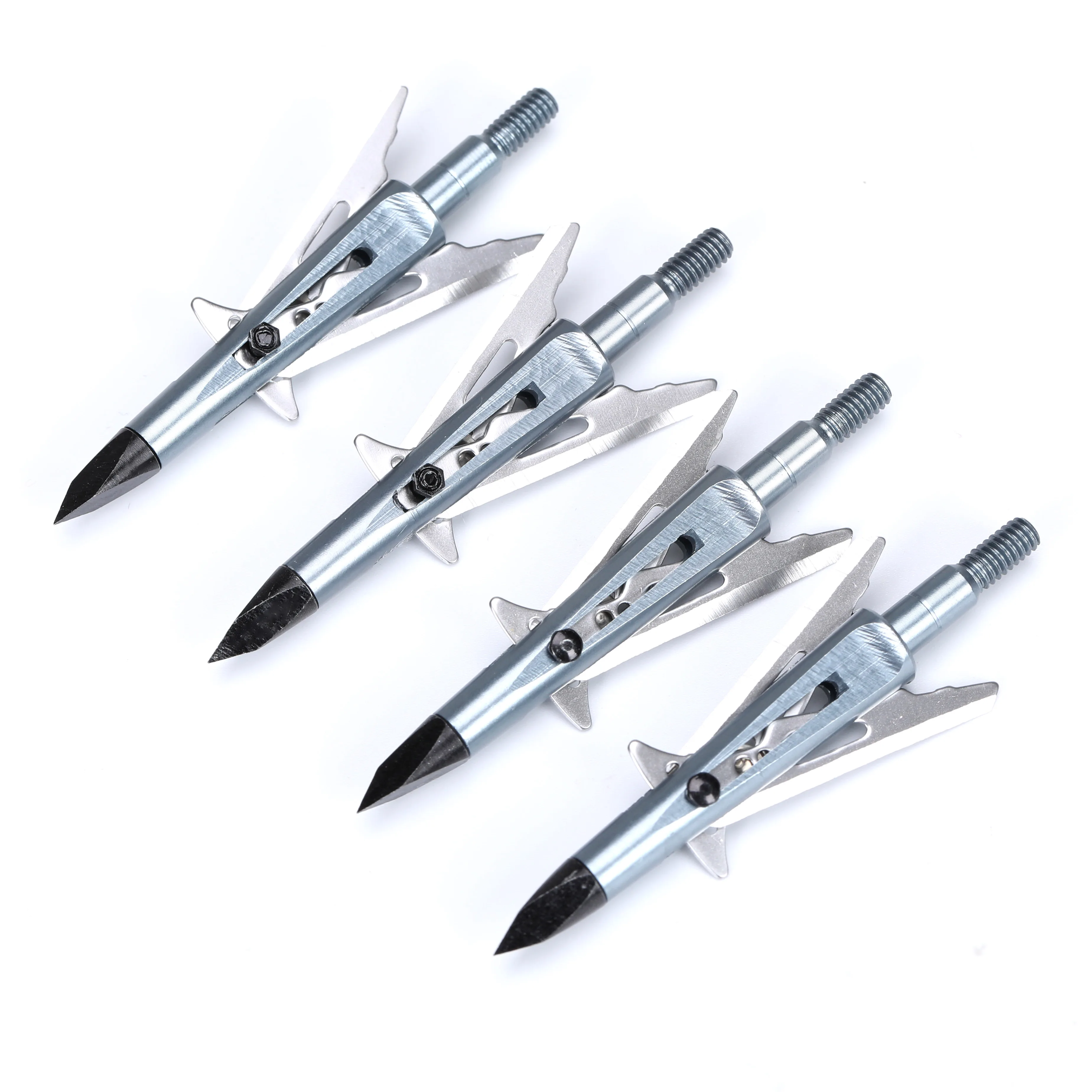 Archery Fixed 2 Blade Broadhead Stainless Alloy Arrowheads Tips Shooting Hunting Accessory