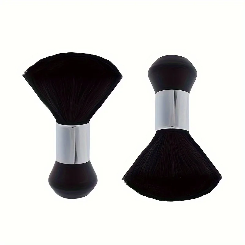 Friseur-Softbürste Schwarz, Friseur-Nackenbürste, Haarreinigungsbürste, Haarschneidebürste, Bartbürste, Styling-Kamm-Set