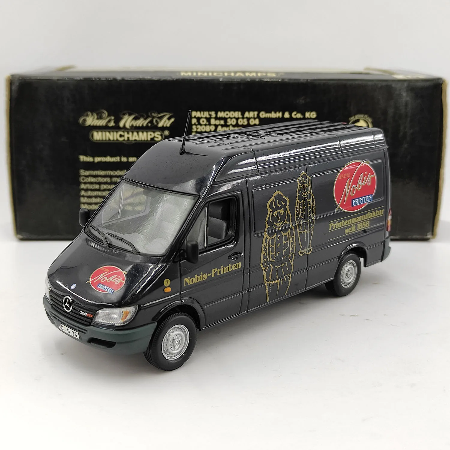 Литая под давлением модель автомобиля из сплава Benz Sprinter Break Nobis в масштабе 1:43, масштаб 1:43