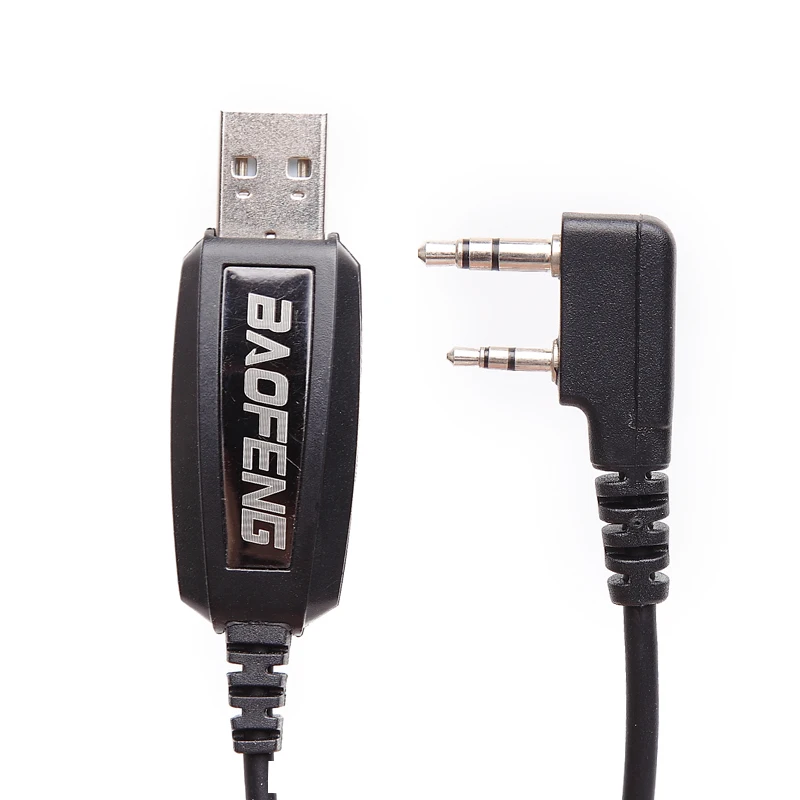 New BAOFENG 2 Pins Plug USB Programming Cable for Walkie Talkie for UV-5R Serise BF-888S Kenwood WalkieTalkie Accessories Radio