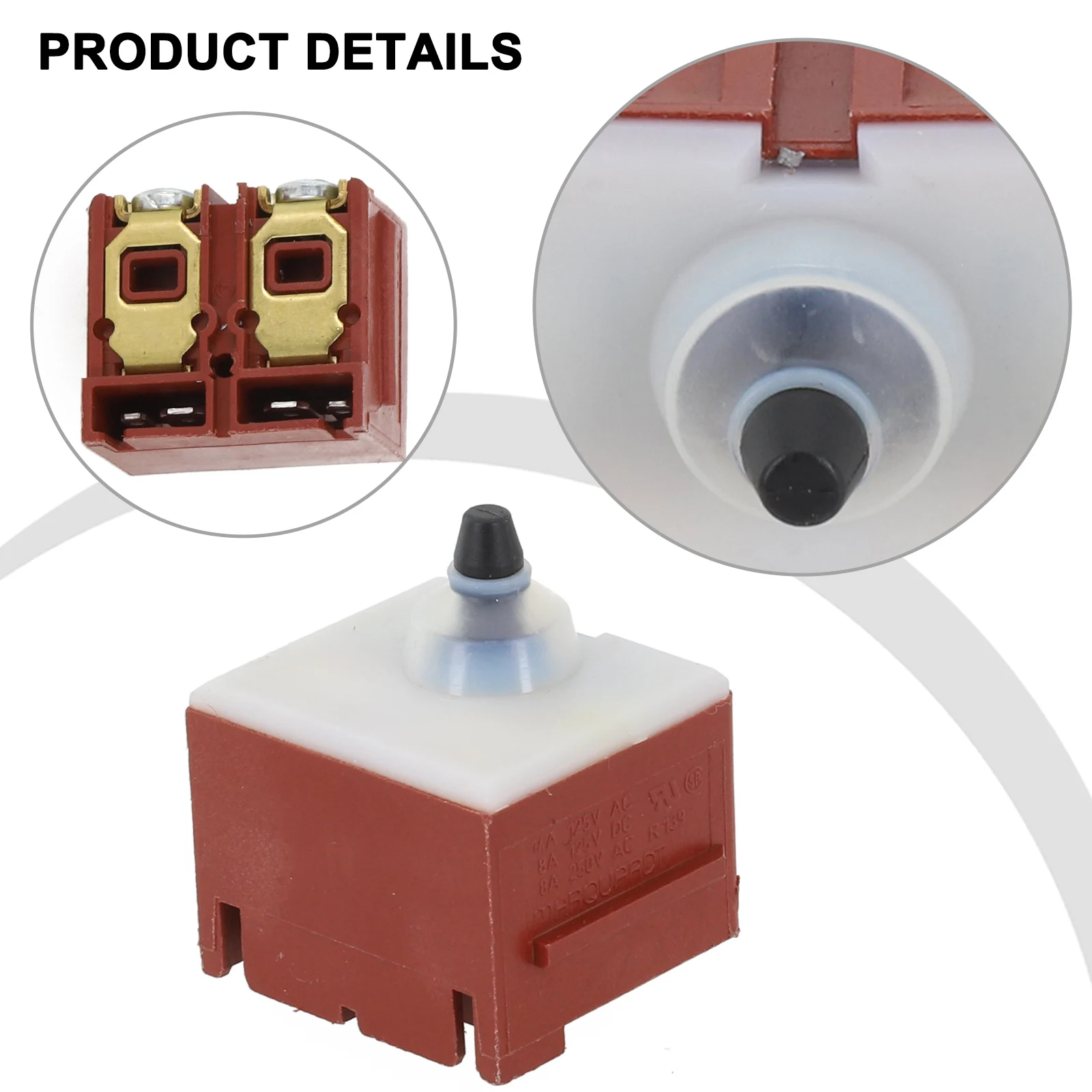 For DGA452 Angle Grinder Switch Part Replacement Sturdy 650579-7 Accessories Brushless Compact Cordless4-1/2inch