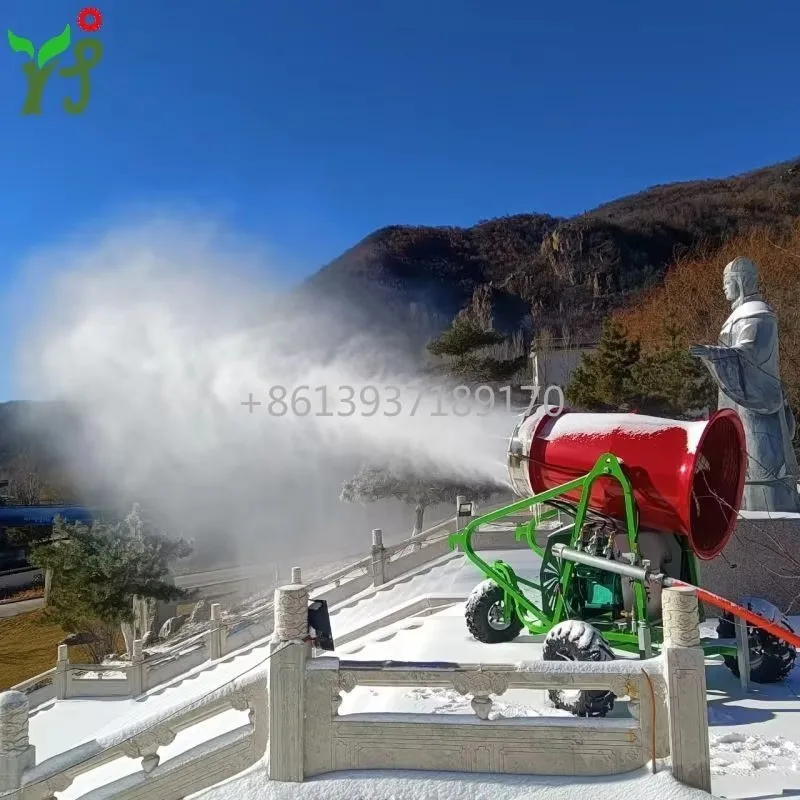 6Kw Low Temperature Indoor Outdoor Artificial Ice Maker Snow Falling Machine Snow Generator for Snow World Spa Relax Decoration