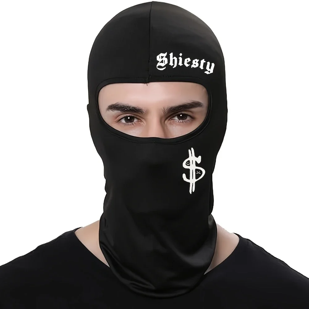 2pcs/1pc Letter and Dollar Print Ski Mask Balaclava Face Mask for Men Women UV Protection Windproof Scarf for Snowboard