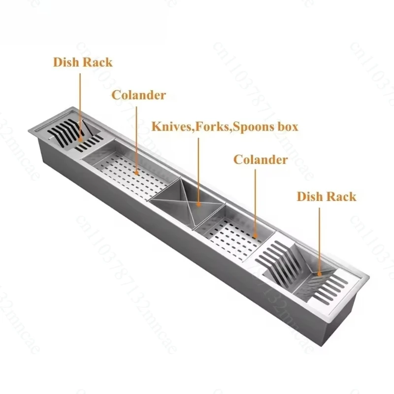 Stainless Steel Kitchen Counter Dish Drying Rack with Drainboard, Large Dish Drainer with Utensil Holder for Sink