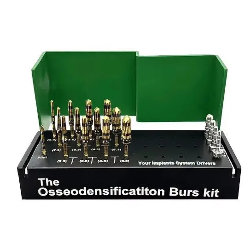 

Dental Implant Drills with Bone Saw Disk Membrane Diamond Coated Dental Bur Drills Implant Kit Osseodensification Burs Kit