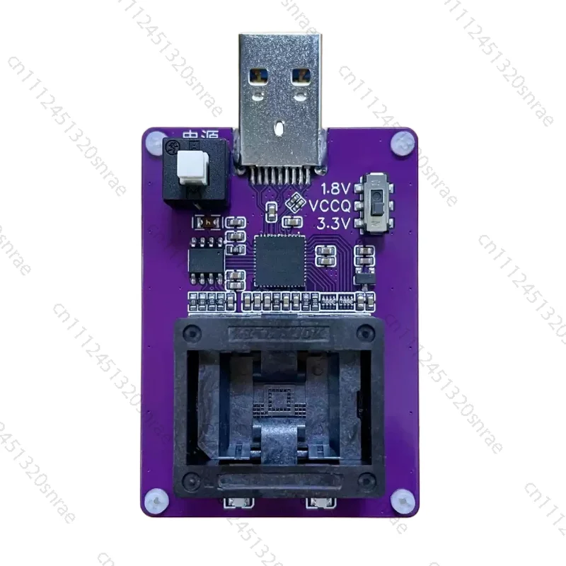 EMMC153 Burning Seat To USB3.0 Mirror Read and Write Chip Test BGA153 Test Seat GL3224E