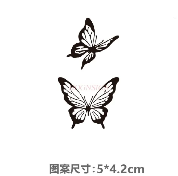 2 pcs Permanent tattoo template, hollowed out template, butterfly waterproof and advanced feeling