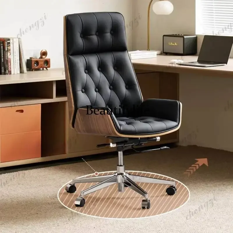 A68Black Modern Office Chair Upgrade Nordic Luxury Comfortable Relaxing Computer Chair Designer Sillas De Oficina Office Furnitu