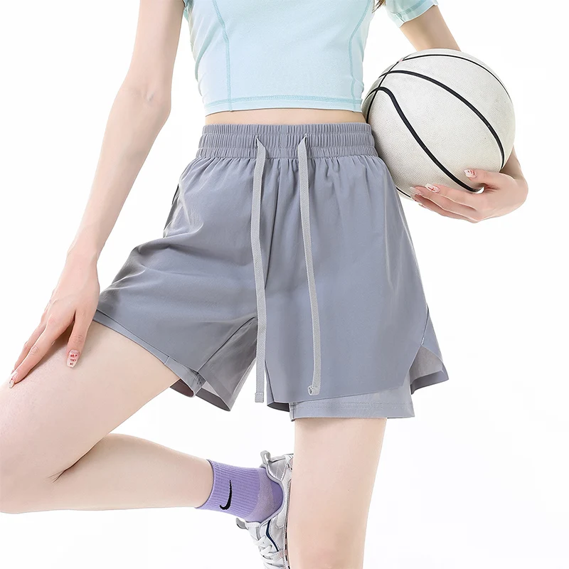 2026 Summer New Urban Sports 2 in 1 Cooling Moisture Wicking Quick Dry High Elastic Professional Training Unisex Shorts