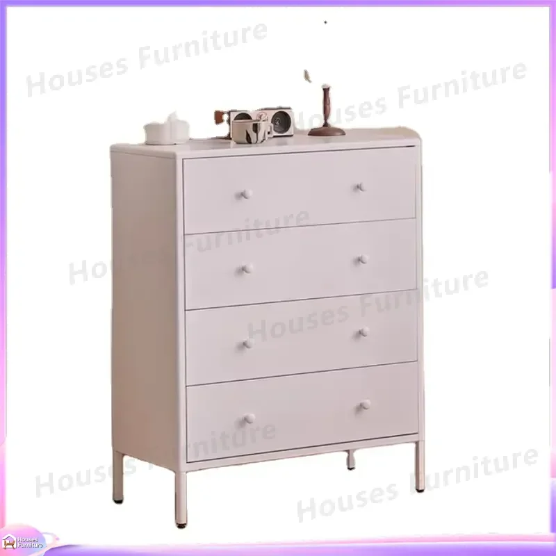 4 Drawer Shoe Cabinet Steel Storage Organizer Modular Sideboard Buffet Cupboard for Living Room Kitchen Hotel Home Furniture view 2