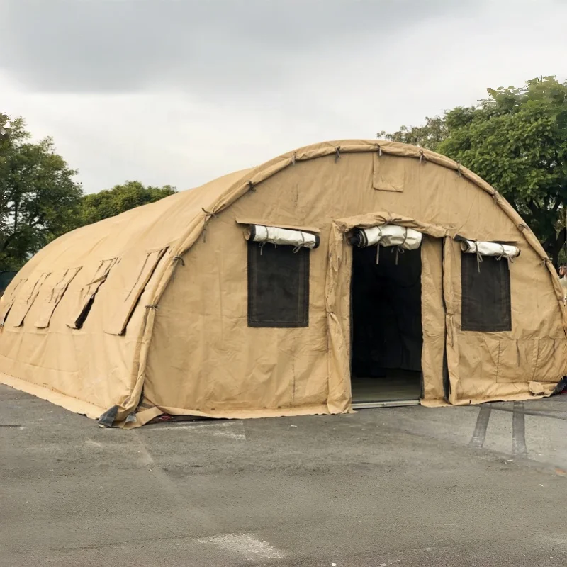 Individually Designed Arched Western Tent System Airmen First Aid Tent With 30 Persons Tunnel Desert Shelter For Camping