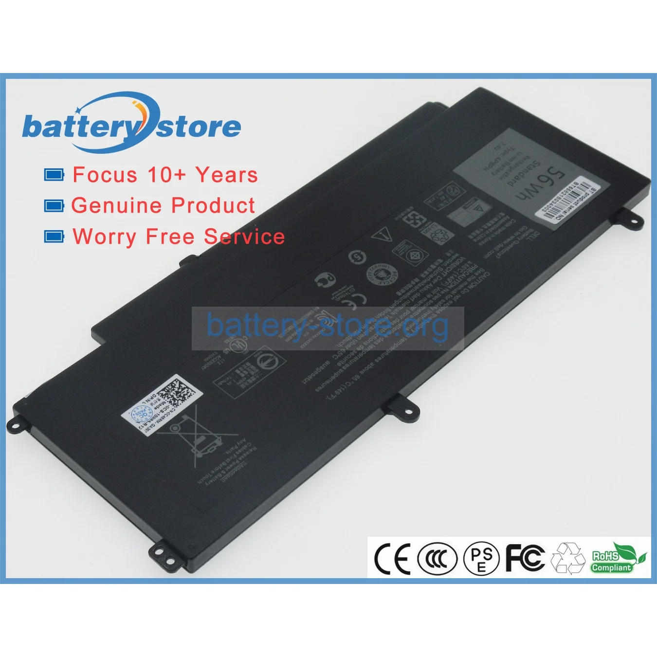 New Genuine laptop batteries for  4P8PH,Inspiron 15 5000,G05H0,0G05HO,G05HO,15 5000 (5547-3207),15-5558,5547-3214,7.4V,4 cell