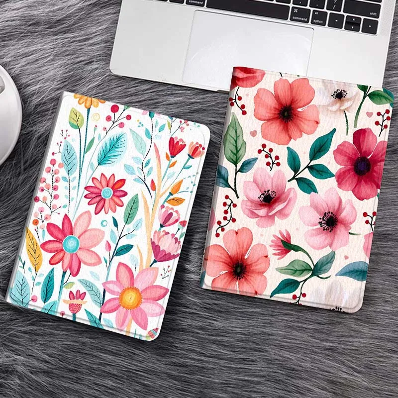 

Beautiful Floral Pattern Gift For Huawei MediaPad T5 T10s M6 M5Lite SE Honor Tab 5 6 7 V7 V8 X8a X9a Pro Soft Tablet Case