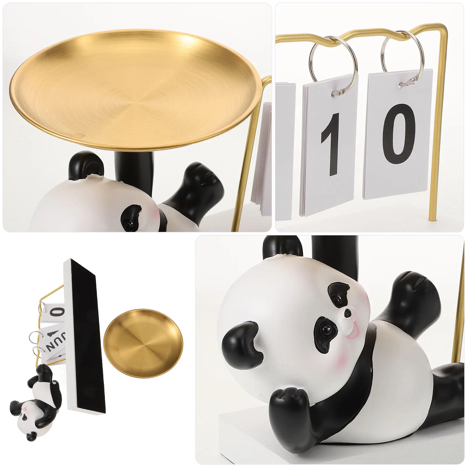 

Creative Wooden Alloy Resin Key Tray Jewelry Storage Dish Desktop Decorative Trinket Plate Calendar Display Gift For Family