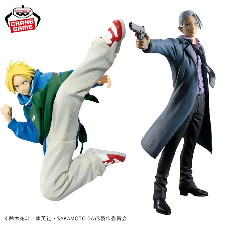 SAKAMOTO DAYS Anime Actionfigur - Taro Sakamoto Shin Asakura 21-23cm PVC-Modell Spielzeug Schreibtischdekoration Ideales Geburtstagsgeschenk für Fans