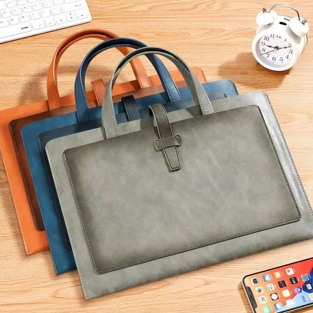 Sac pour ordinateur portable vintage A4, sac à documents étanche, fournitures scolaires, grande capacité, sac de détermination de fichiers, affaires, mode