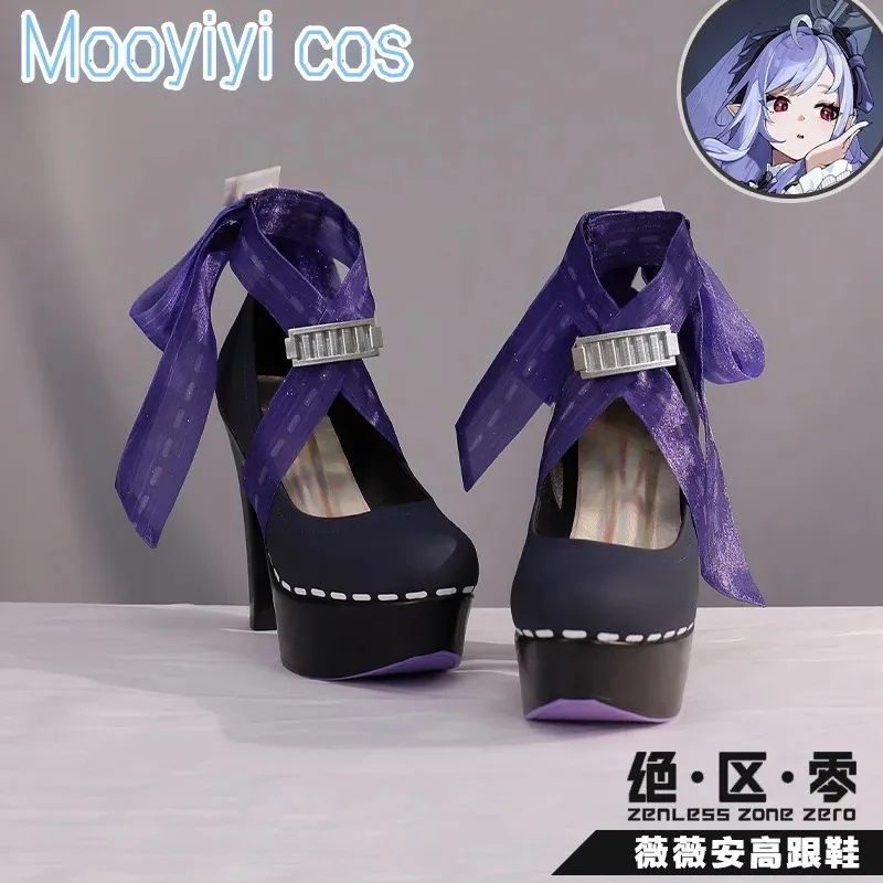 

В НАЛИЧИИ Игра Zenless Zone Zero ZZZ Новая обувь для косплея Вивиан на Хэллоуин, Рождество, ролевая вечеринка, комикс, 35-42