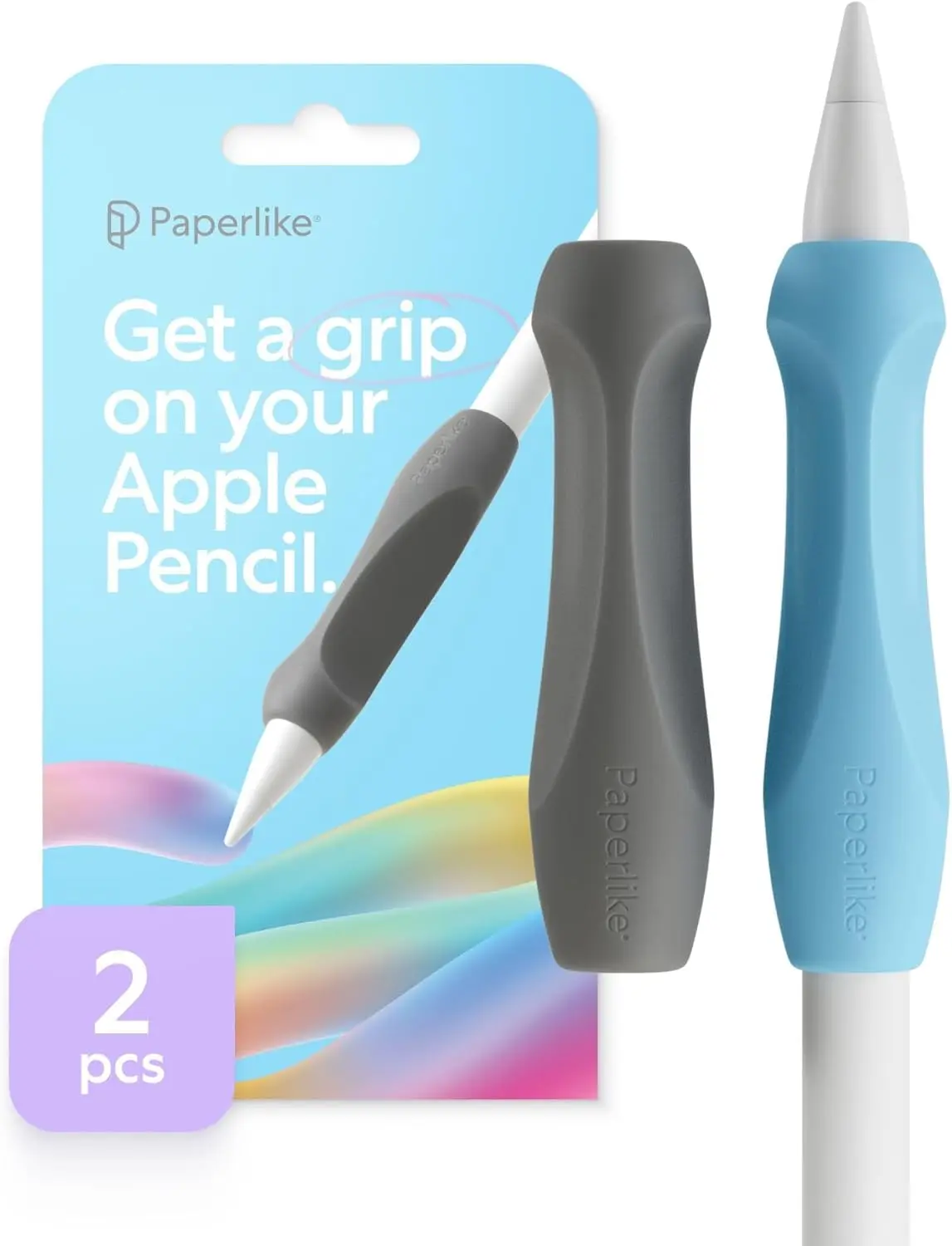 

Ergonomic Pencil Grips for Apple Pencil 1st/2nd Gen, USB-C & Pro - Set of 2