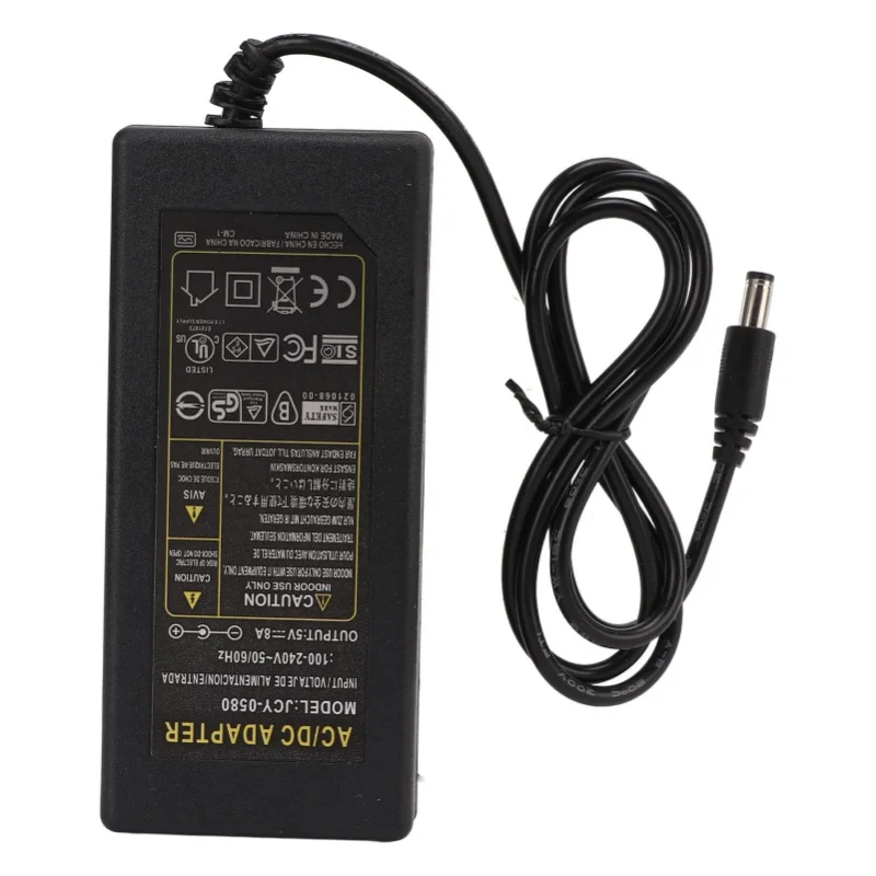 5V 8A Power Adapter 100V-240V AC To DC Power Supply Transformer For LED Light Strip Security Camera Monitor Router - view 5