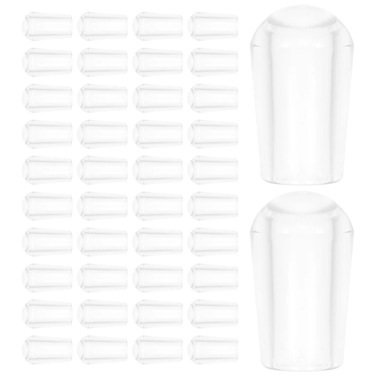 

100pcs Hanger End Protective Caps Pvc Wire Thread Protector Covers For Shelf Organizer Rack Tine Prong Cover Clothes Hanger End