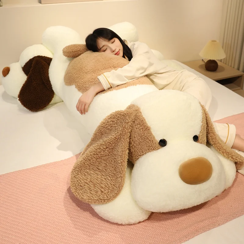 

Милая гигантская плюшевая подушка-собака с большими ушами, мягкая длинная подушка-обнимашка, идеальный подарок на день рождения или Рождество для детей, девочек, для декора