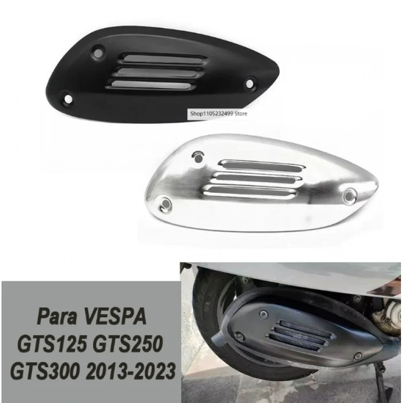 

Новая накладка из алюминиевого сплава для мотоцикла, подходит для VESPA GTS125 GTS250 GTS300 2013-2023, алюминиевая крышка выхлопной трубы, глушитель,