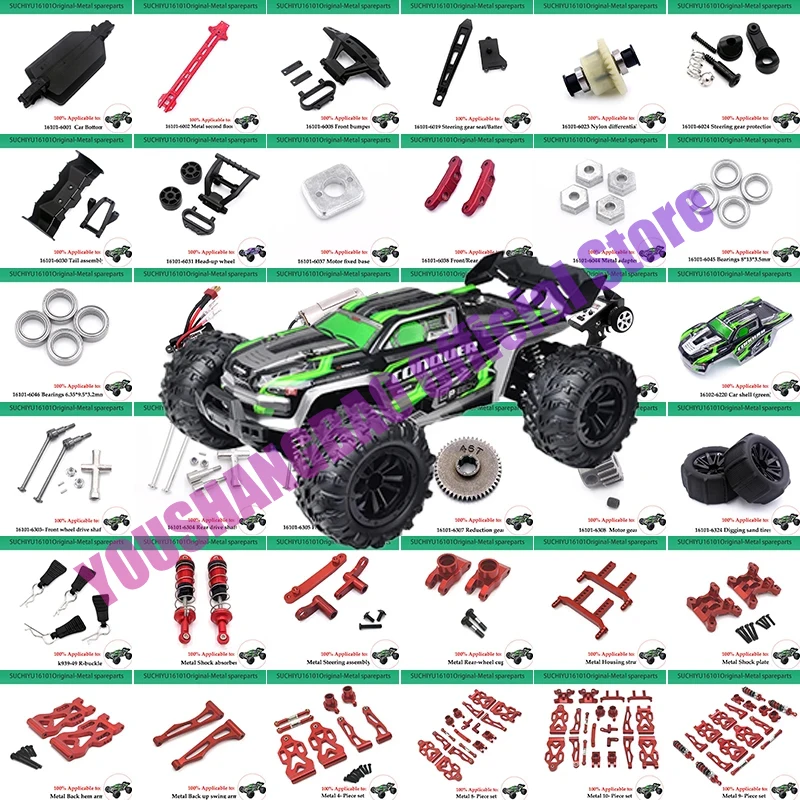 Neumáticos Rueda Camión Monstruo Hexagonal Para SCY 16101 16102 16103 1:16, Piezas Actualización De Coche Todoterreno RC,  6324