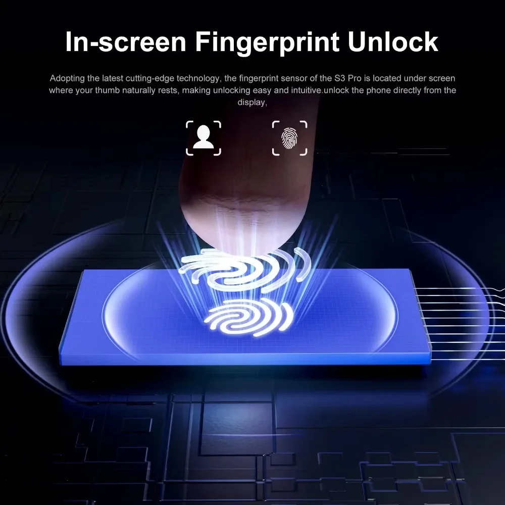 FOSSIBOT S3 PRO Smartphone 6.67 Inch AMOLED Display Helio G85 6GB+128GB Mobile Phone Android 14 5000mAh Battery 64MP Camera NFC