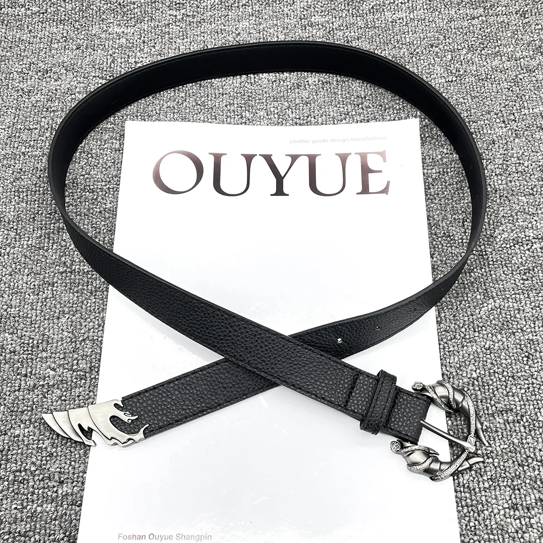 Gotico Y2K Donna Uomo Cinture Luxury Brand Goth Ladies Hip hop Punk Rivetto Scheletro Stampa Cintura Jeans Cintura