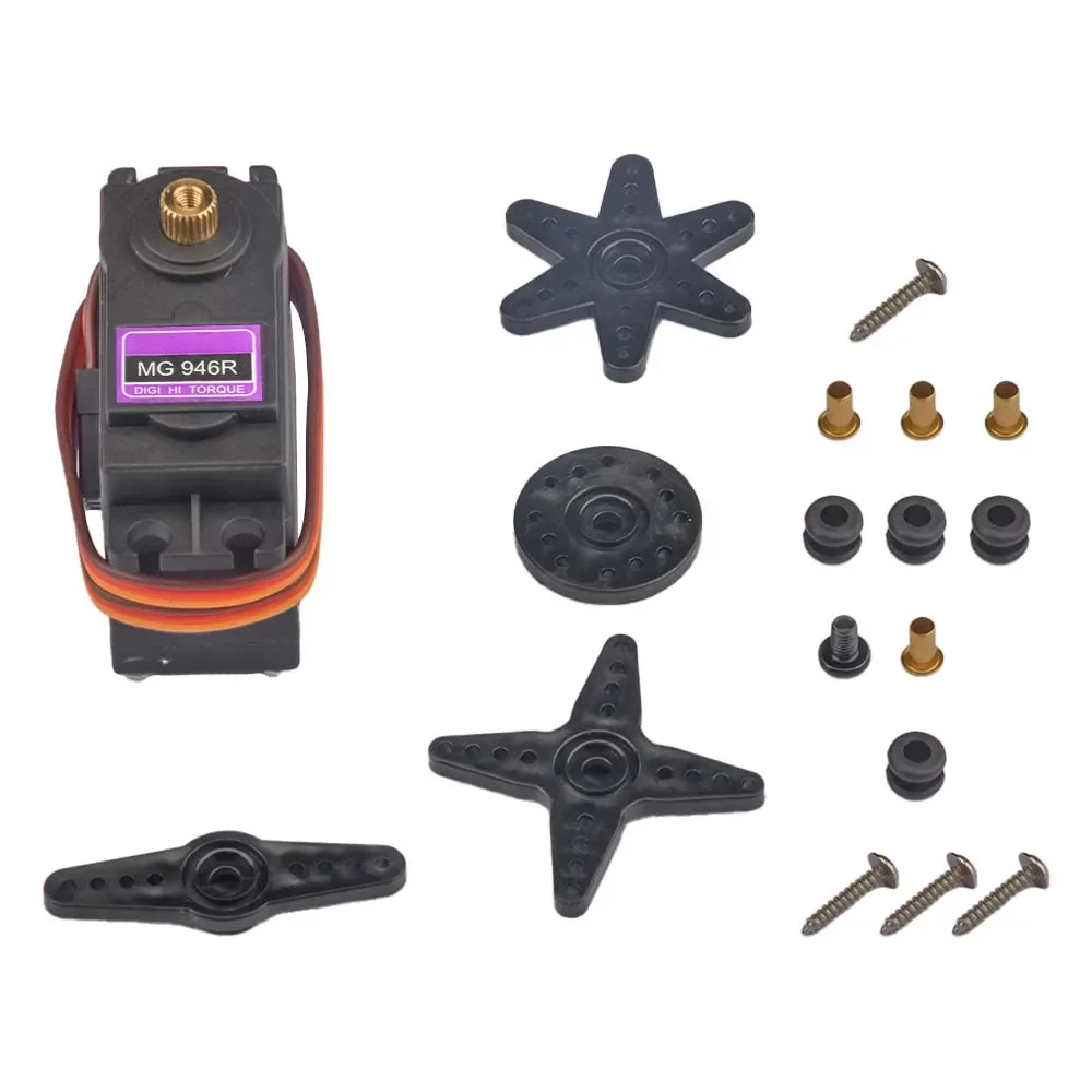 MG946R 13kg couple élevé RC Servos Robot numérique Servo moteur à engrenages en métal pour JR 1/8 1/10 RC voiture avion hélicoptère bateau bricolage jouets