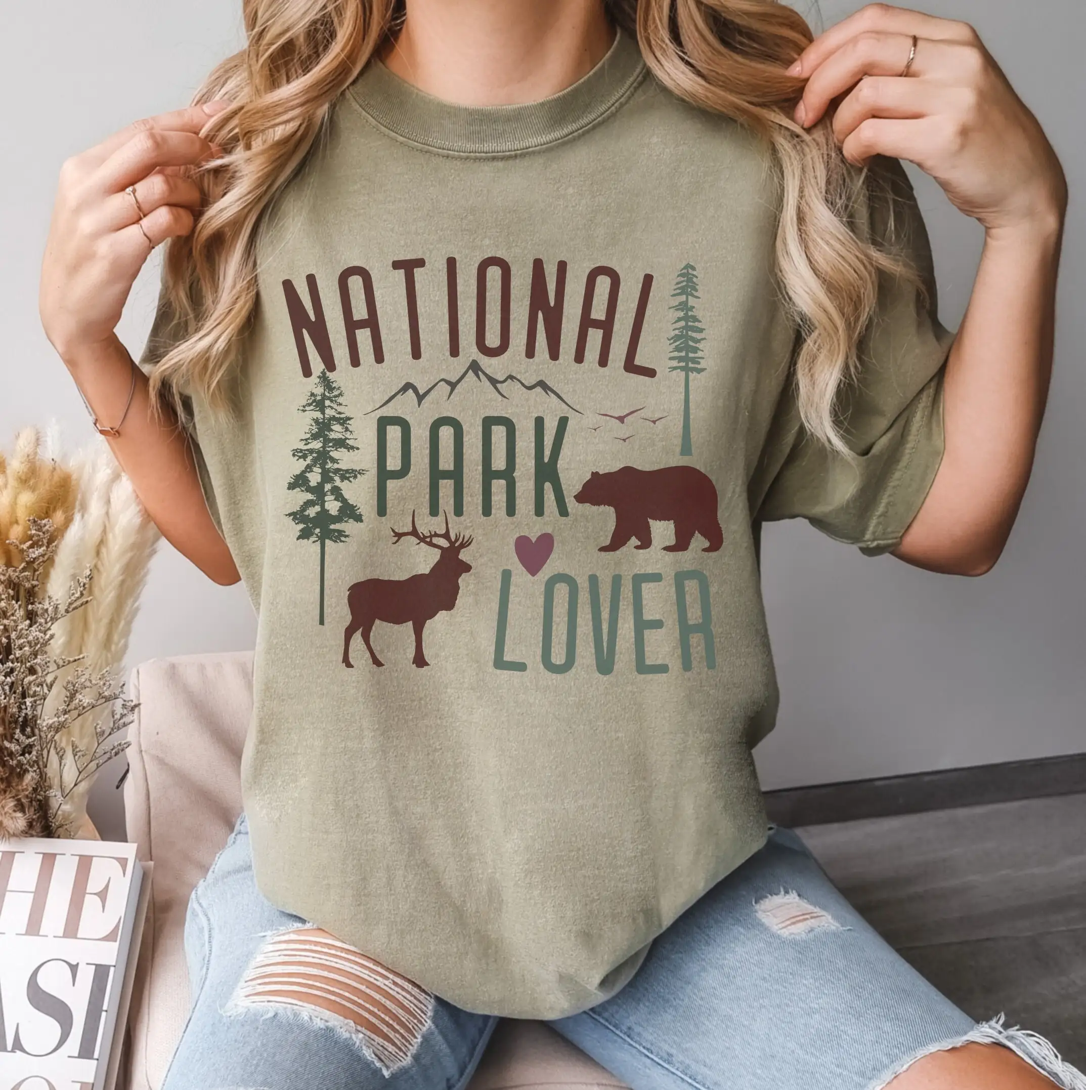 National Park Lover T Shirt Bear Moose