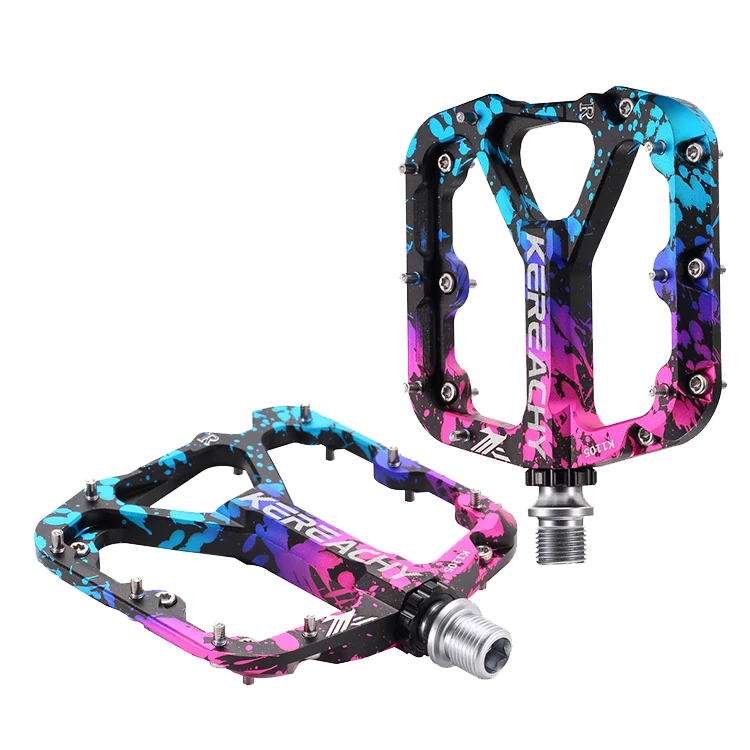 

KEREACHY Bicycle Ultra-light Anti-slip Pedal Bearing Quick off Bicycle 3 Bearing Pedal Aluminum Alloy Bicycle Flat Pedal