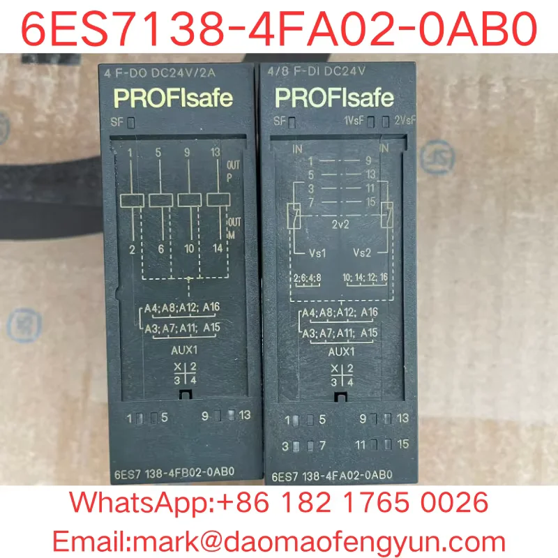 6ES7138-4FA02-0AB0 Used Tested OK ,In Good Condition SIMATIC DP, ELECTRON. MODULE F. ET200S