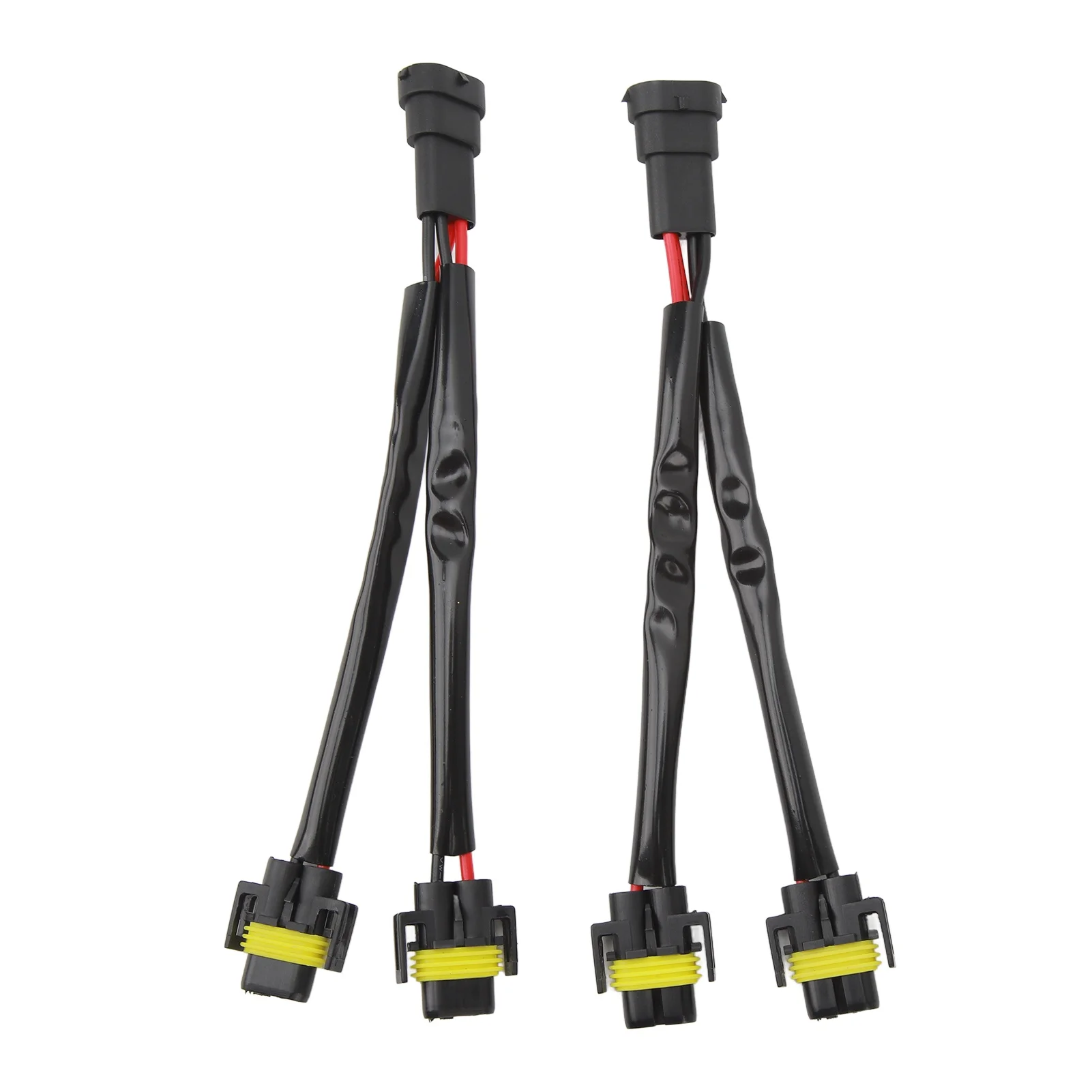 2 Pcs H11 H8 H9 Extension Wiring Harness Male to Female 2 Way Headlight Splitter Wire Harness for Truck Pickup LED Wire Cable Pl
