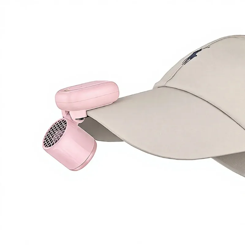 Cross-border new clip cap folding handheld fan high speed mini long life small
