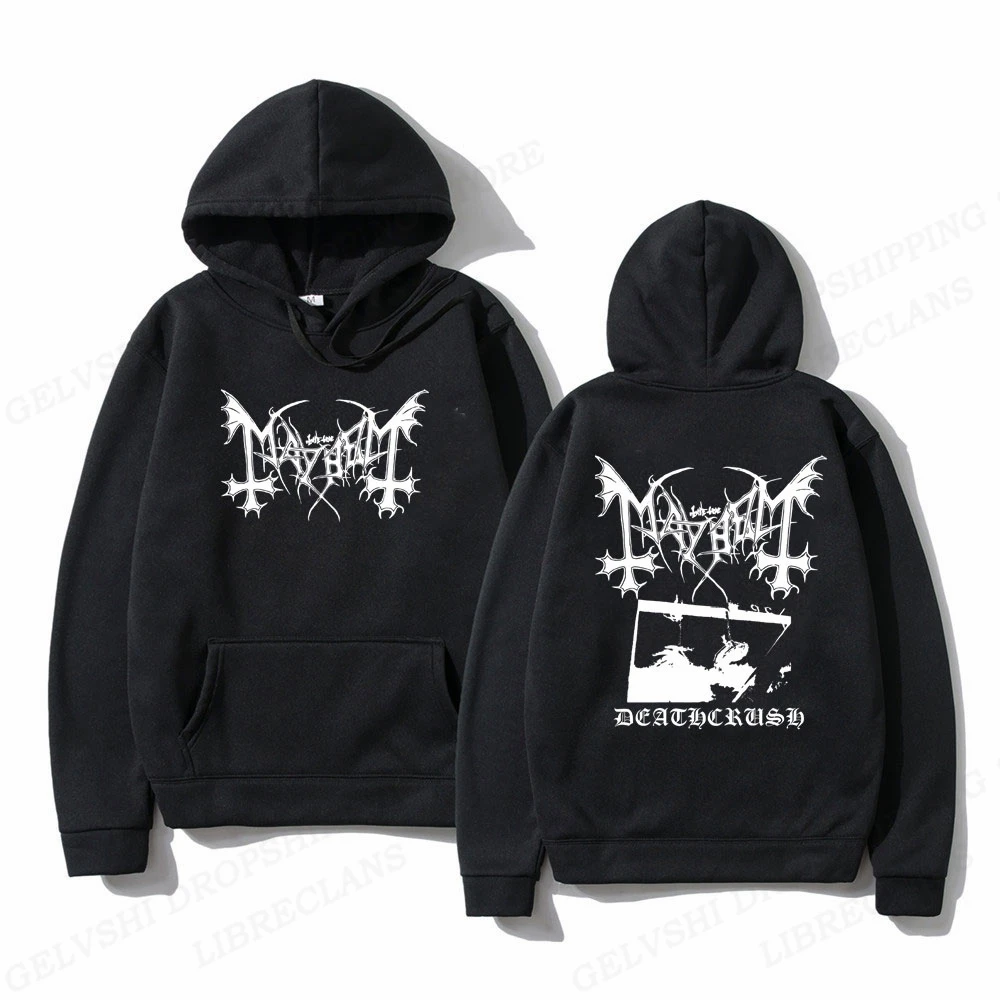 

Mayhem Deathcrush Hoodie Men Fashion Hoodies Graphics Long Sleeve Pullover Album Hoodie Women Sweats Oversized Clothes Rapper