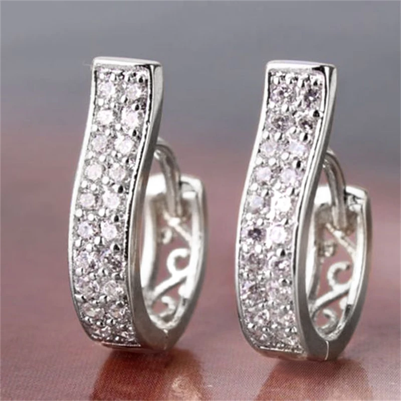 Huitan Unique Design Hoop Earrings for Women