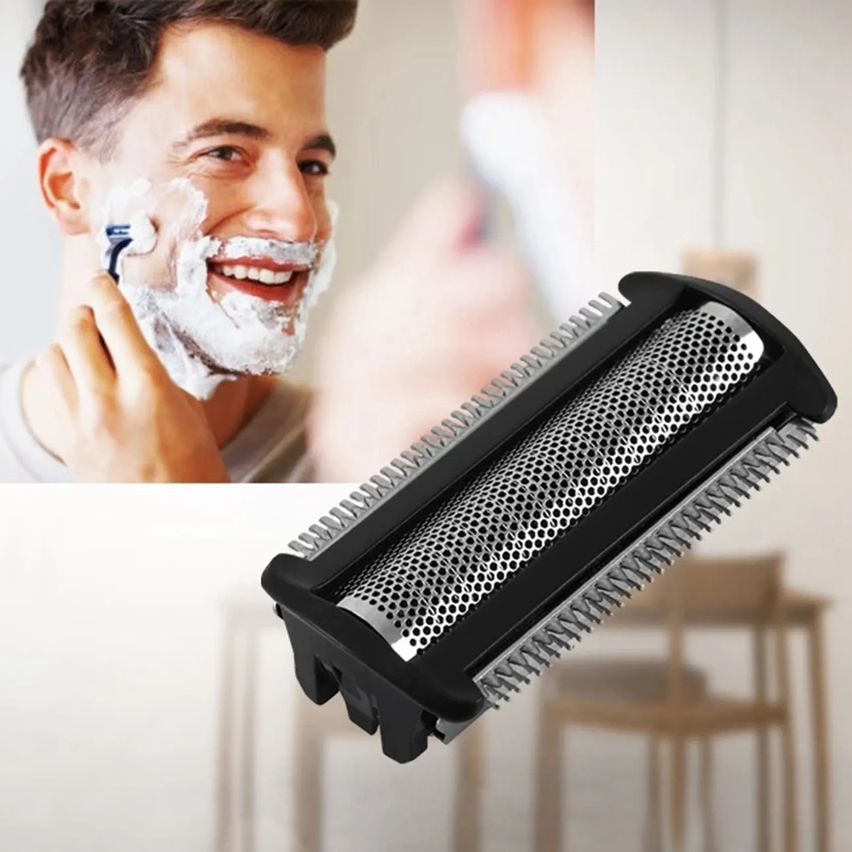 Foil substituição da cabeça Shaver para Norelco Bodygroom, Trimmer, BG2000, BG2024, TT2040, BG2028, TT2030, TT2020-2023, TT2039, 2 Pack