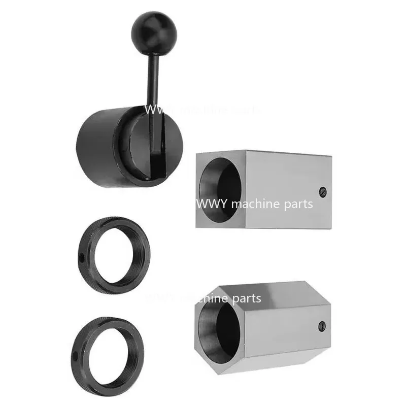 Suitable for Drill Chuck5C Chuck Group Hexagonal Ring Chuck Closure Bracket, Milling Machine Lathe Hexagonal Chuck Extension Rod