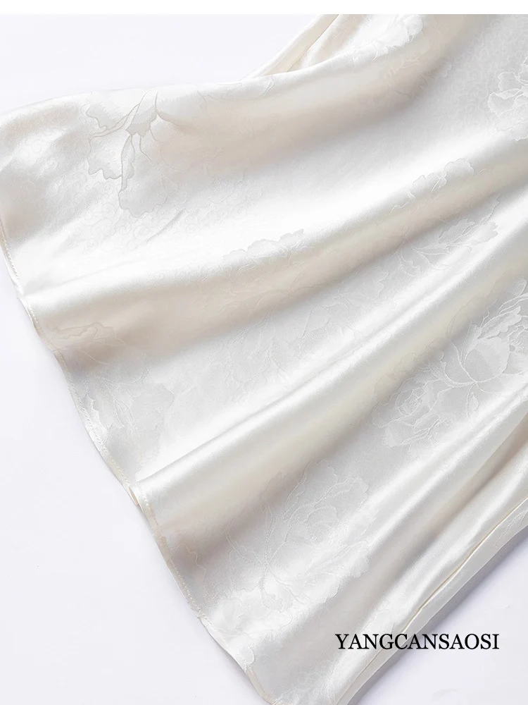 لينة الدبق 21 مللي متر قطري قطع 100% التوت الطبيعي الحرير الجاكار الساتان حليبي الأبيض الجلد ودية سليم صالح حزام داخلي