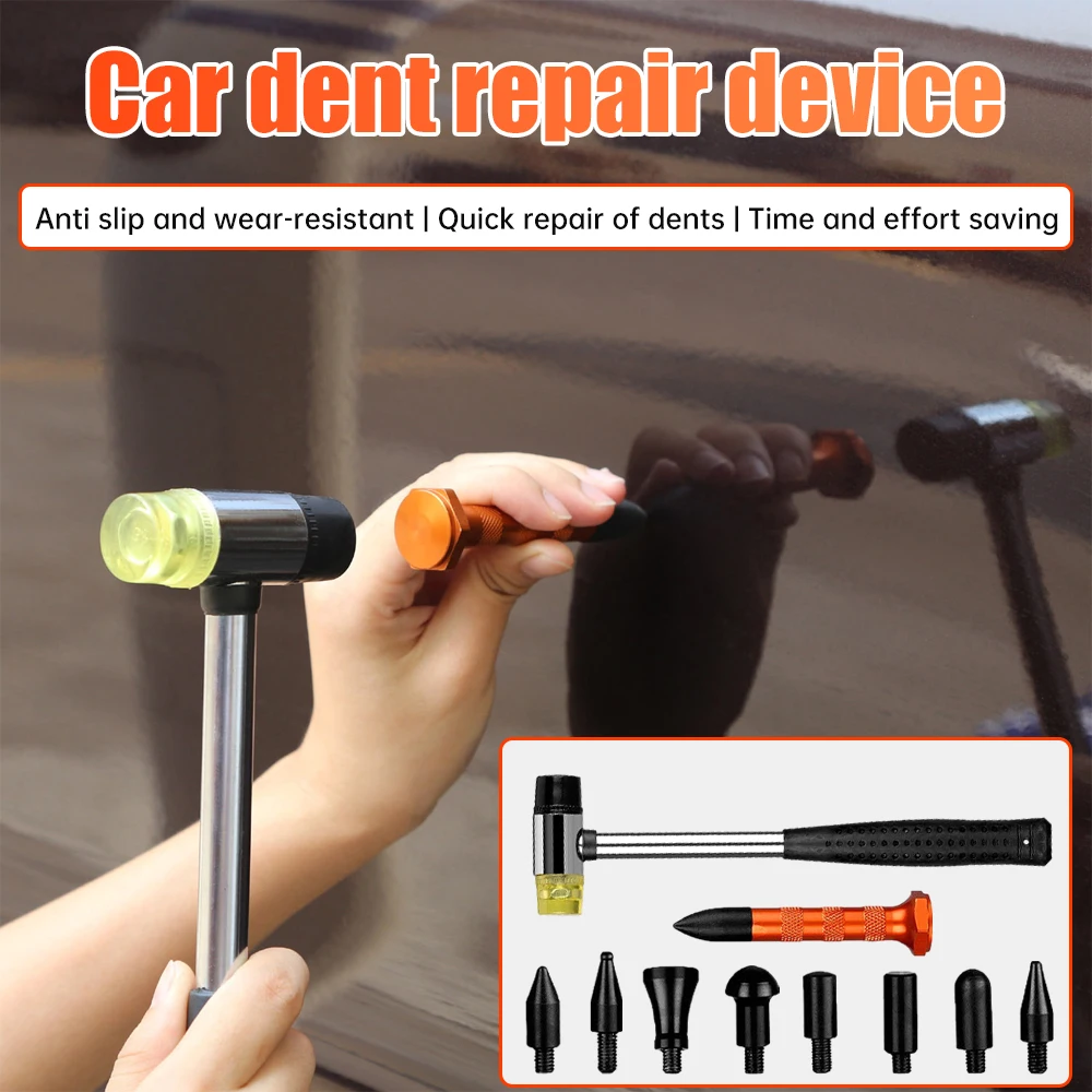 

Car Dent Hammer Repair Dings Removal Tools Hail Bulge Remover Tap Down Pen Auto Sheet Metal Set Automotive Accessories Universal