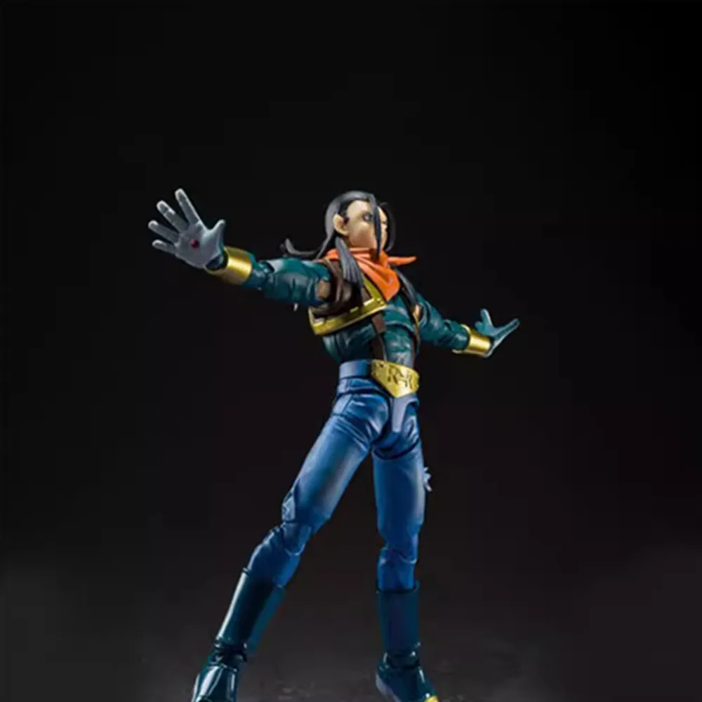 BANDAI Original S.H.Figuarts Dragon Ball GT Super 17 PVC 15.5 ซม.อะนิเมะ Action Figures Collection ของเล่นของแท้ Hobby