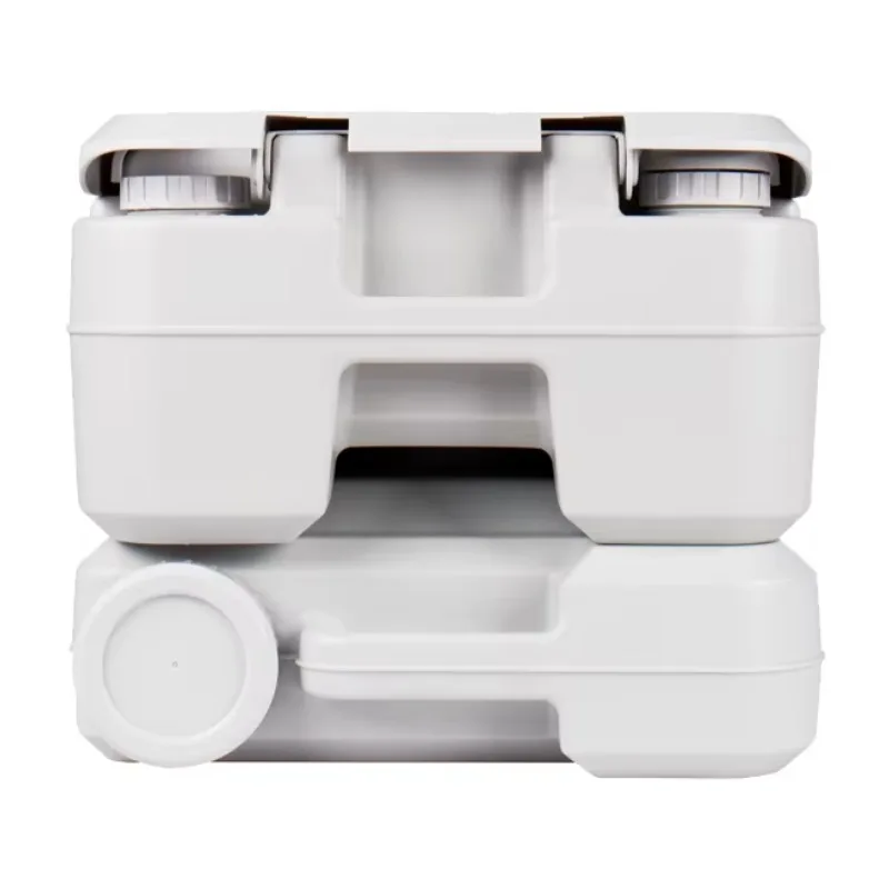 

Portable Trailer Toilet Tent Shower Room Modern Waterless Design Dual-Flush Square Bowl P-Trap Drainage Pattern